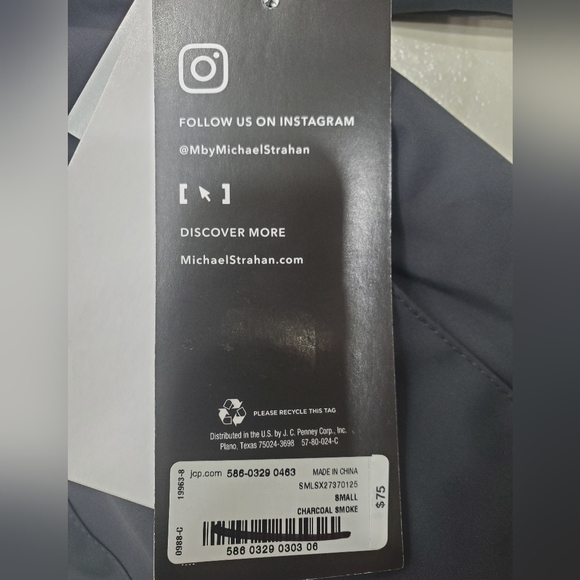 MSX by Michael Stahan reversible jacket men's size Small gray zip pockets fleece - Picture 9 of 14